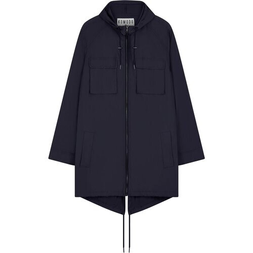 KOMODO dames vegan Regenjas River Marineblauw Tweedehands