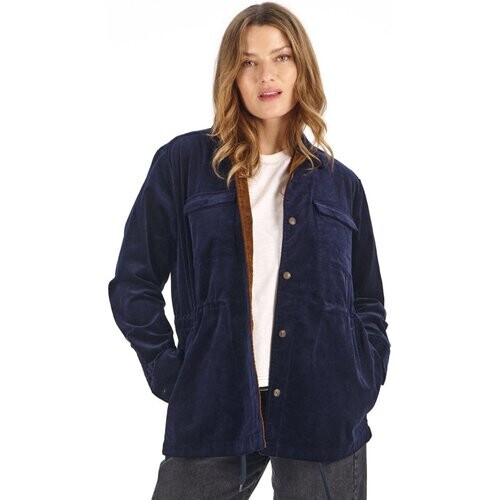 KOMODO dames vegan Ribfluwelen Overhemd Mantra Navy Tweedehands