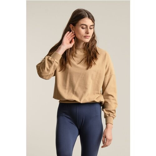 KOMODO dames vegan Sweatshirt Dawn Croissant Beige Tweedehands