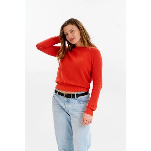KOMODO dames vegan Trui Fog Rood Tweedehands