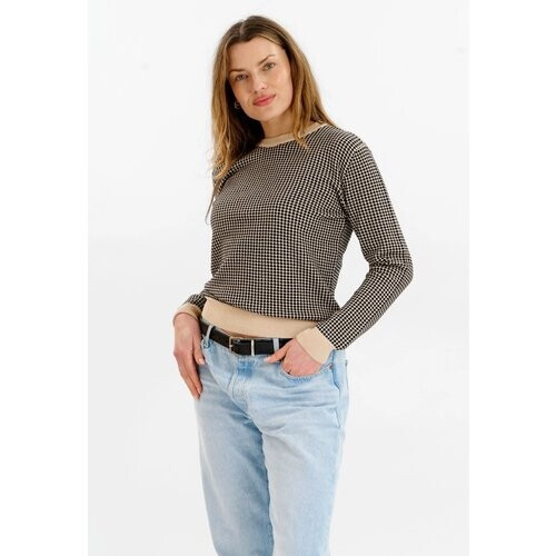 KOMODO dames vegan Trui Hana CrÃ¨me Zwart Tweedehands