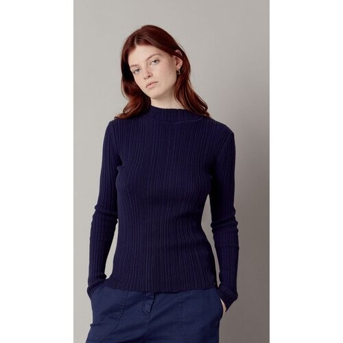 KOMODO dames vegan Wasabi - Gots Biologisch Katoenen Top Marineblauw Tweedehands