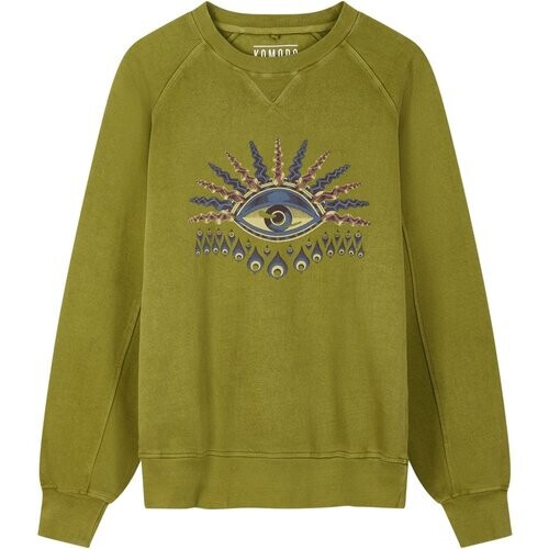 KOMODO mannen vegan Anton Komodo Eye Sweatshirt Groen Tweedehands