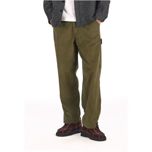 KOMODO mannen vegan Broek Theo Carpenter Kaki Tweedehands