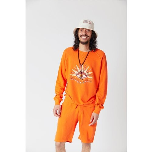 KOMODO mannen vegan Komodo's Eye Sweatshirt Oranje Tweedehands