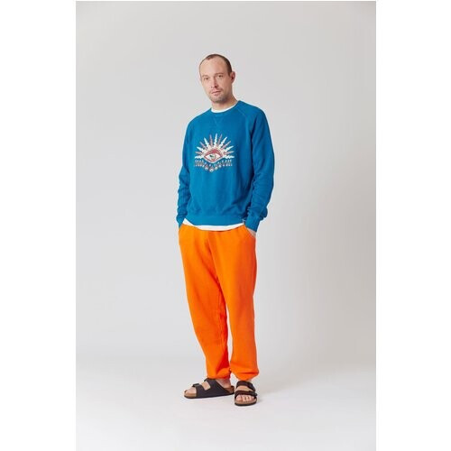 KOMODO mannen vegan Komodo's Eye Sweatshirt Teal Blauw Tweedehands