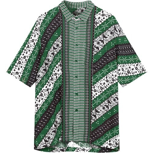 KOMODO mannen vegan Overhemd Heren Hummingbird Summer Green Tweedehands