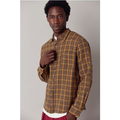 KOMODO mannen vegan Overhemd Santi Biologisch Katoen Flanel Ivy Tweedehands