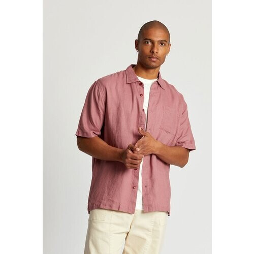 KOMODO mannen vegan Overhemd Seb Stoffig Roze Tweedehands