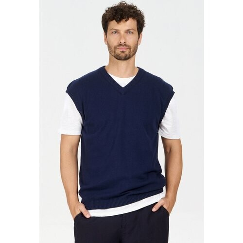 KOMODO mannen vegan Vest Aslo Marineblauw Tweedehands