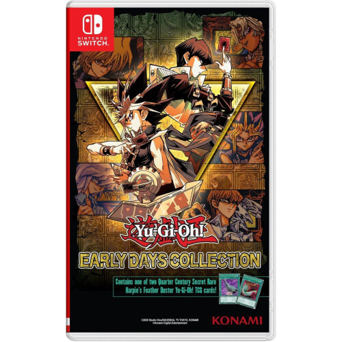 Konami Yu-Gi-Oh Early Days Collection - Nintendo Switch - 14 games en zeldzame Harpie’s Feather Duster kaart Tweedehands