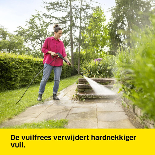 Krcher hogedrukreiniger K 3 Horizontaal Plus Home, druk: max. 120 bar, afgifte: 380 l/u, oppervlakte: 25 m/u, gewicht: 6,1 kg, hogedrukpistool en slang, vuilfrees, straallans, thuiskit
