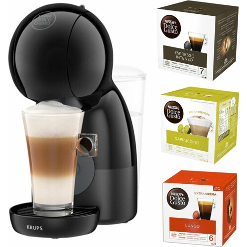 Krups Nescafe Dolce Gusto Piccolo XS - Koffiezetapparaat - Hogedruksysteem 15 bar - Zwart (40 kopjes)