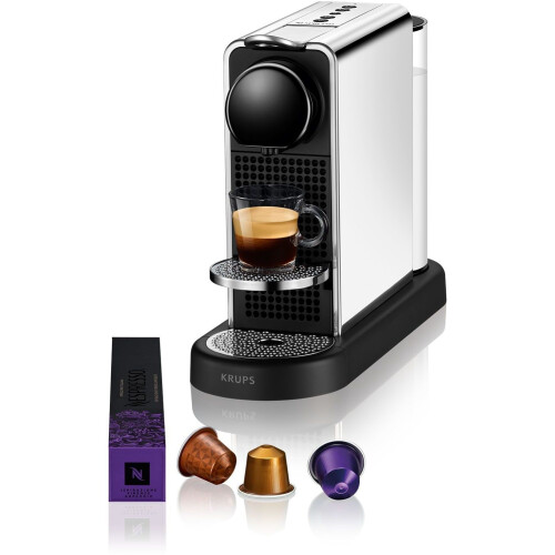 Krups Nespresso CitiZ Platinum - Koffiemachine - 4 koffiespecialiteiten - RVS Tweedehands