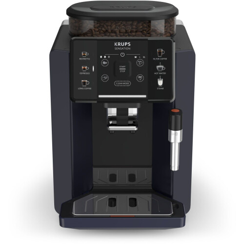 Krups Sensation EA910B - Volautomatische espressomachine - 7 koffiedranken - Nachtzwart/zwart