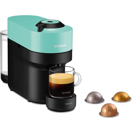 Krups Vertuo Pop XN9204 - Koffiecupmachine - 4 formaten koffie - Aqua Mint Tweedehands