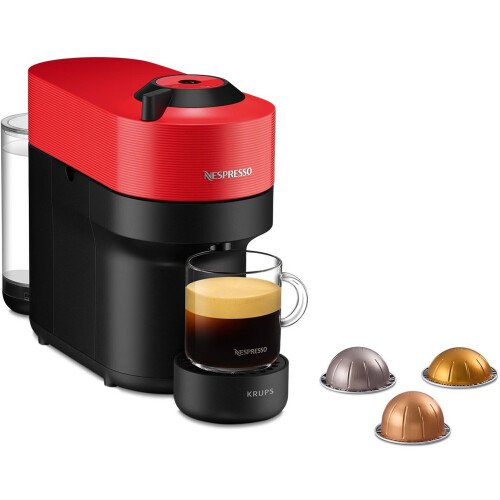 Krups Vertuo Pop XN9205 - Koffiecupmachine - 4 formaten koffie - Spicy Red