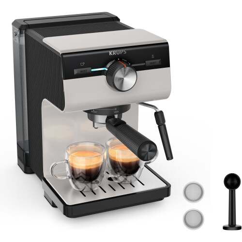 Krups XP381B - Pistonmachine - 15 bar druk - Lichtgrijs