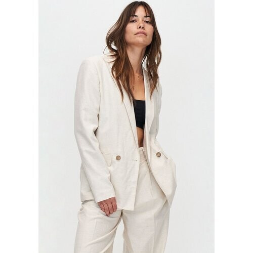 Kuyichi dames vegan Blazer Scarlett Gemêleerd Gebroken Wit Tweedehands