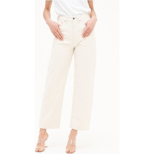 Kuyichi dames vegan Bobbie Barrel Losse Jeans Hoge Taille Ongeverfd Tweedehands