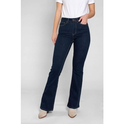 Kuyichi dames vegan Flared Jeans Lisette Donkerblauw Tweedehands