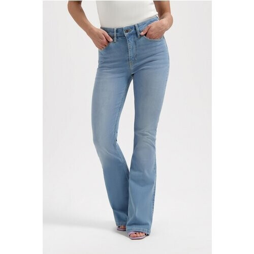Kuyichi dames vegan Jeans Lisette Flare Lucky Vintage Blauw Tweedehands