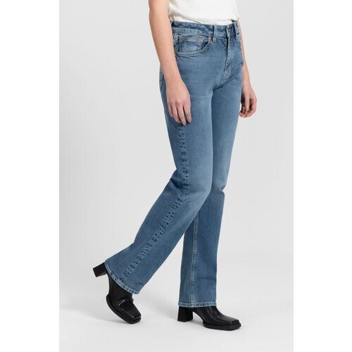 Kuyichi dames vegan Jeans Recht Rosa Vintage Blauw Tweedehands