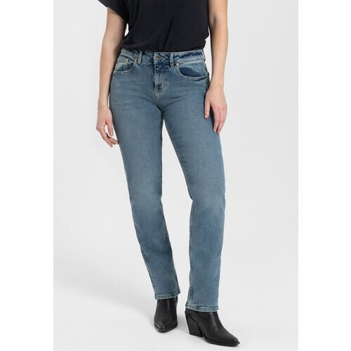 Kuyichi dames vegan Jeans Recht Sara Vintage Blauw Tweedehands