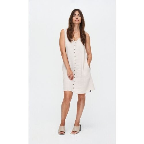 Kuyichi dames vegan Jurk Stella Beige Tweedehands