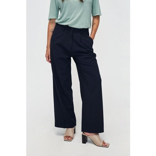 Kuyichi dames vegan Pantalon Peyton Poly Donker Marineblauw Tweedehands