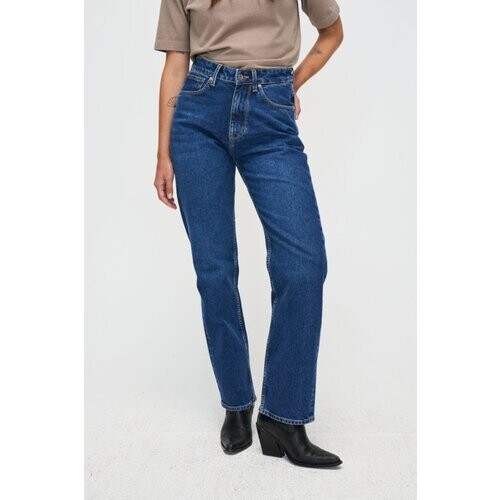 Kuyichi dames vegan Rosa Straight Dark Blue Tweedehands