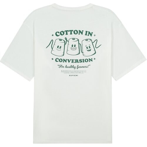 Kuyichi dames vegan T-Shirt Liam C.I.C. Wit Tweedehands