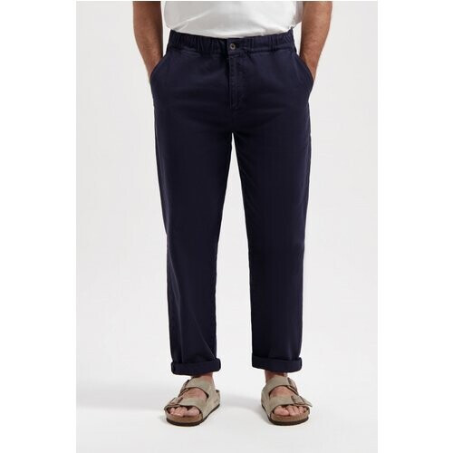 Kuyichi mannen vegan Broek Tyler Donker Navy Tweedehands