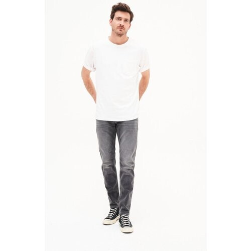 Kuyichi mannen vegan Jeans Jim Regular Steengrijs Tweedehands