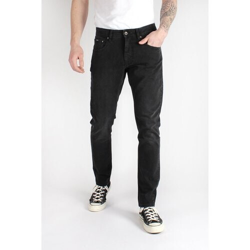 Kuyichi mannen vegan Jeans Kale Skinny Black Used Zwart Tweedehands