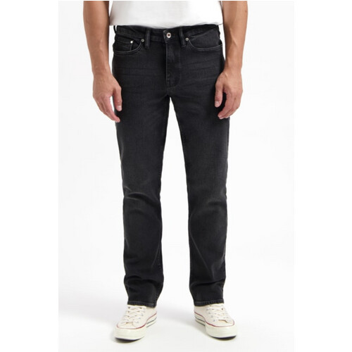 Kuyichi mannen vegan Jeans Scott Regular Vintage Zwart Tweedehands