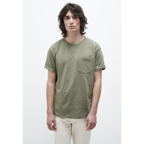 Kuyichi mannen vegan Liampo T-Shirt Legergroen Tweedehands