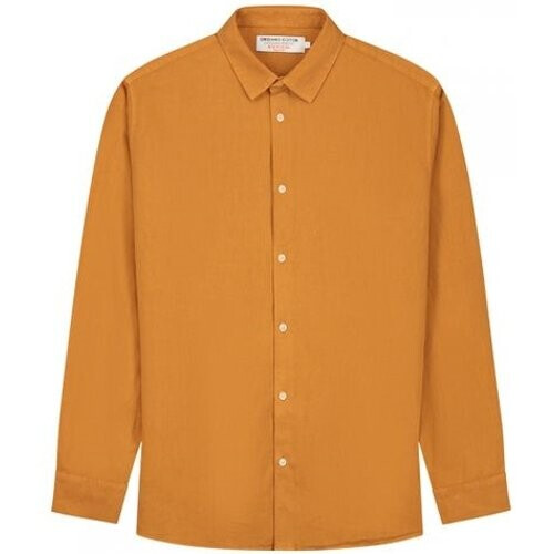 Kuyichi mannen vegan Shirt Nico Inca Desert Oranje Tweedehands