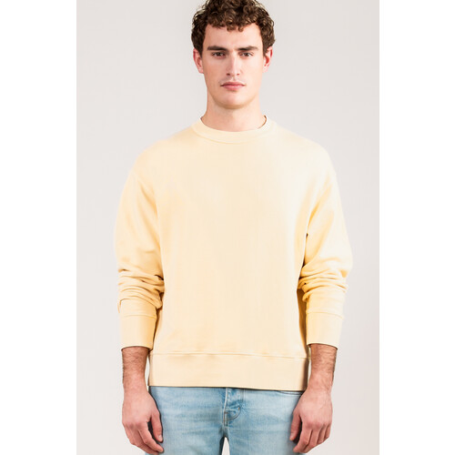 Kuyichi mannen vegan Sweater Jimi Sahara Geel Tweedehands