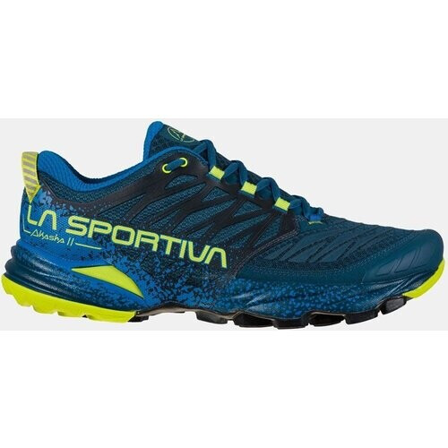 La Sportiva Akasha II Trailschoen Donkerblauw/Limoengroen Tweedehands