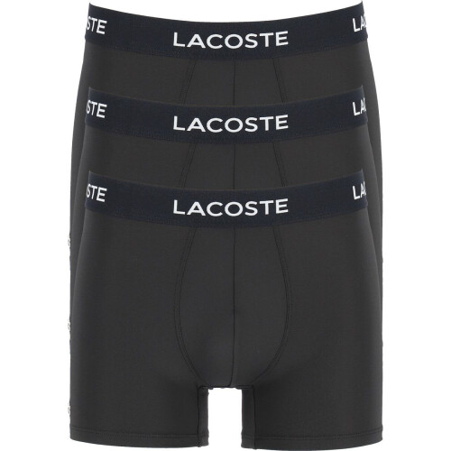 Lacoste Boxershorts Heren - Microfiber - Regular fit - Zwart (3-pack)