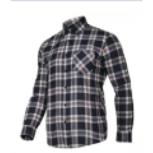 Lahti Pro Flanellen Shirt Padded– Navy Blauw – 2XL – Warm&Comfortabel Werkkleding voor de Koude M