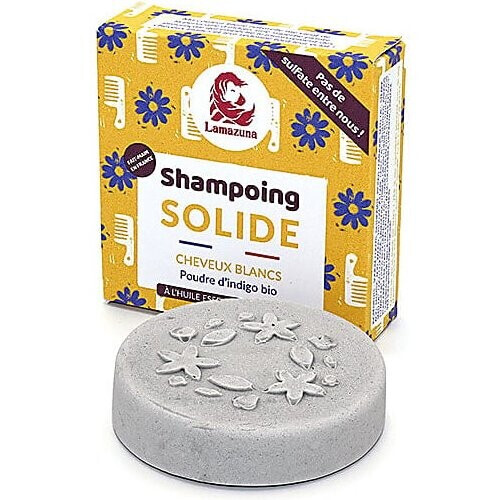 Lamazuna Shampoo Blok Indigopoeder wit en geblondeerd haar Tweedehands