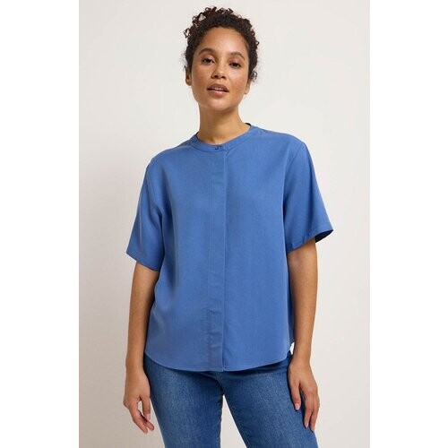 Lanius dames vegan Blouse Blauw Tweedehands