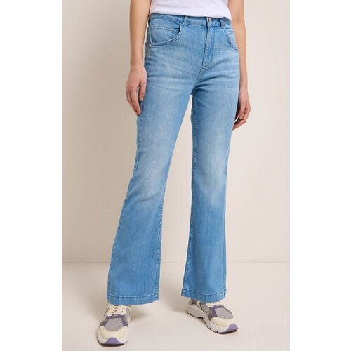 Lanius dames vegan Flared Jeans Light Blue