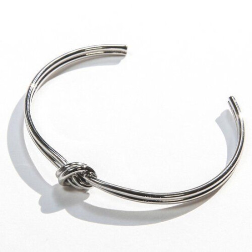 Laura Ferini Dames Armband Nodi - Bangle - 18K Wit Verguld - Zilver Tweedehands
