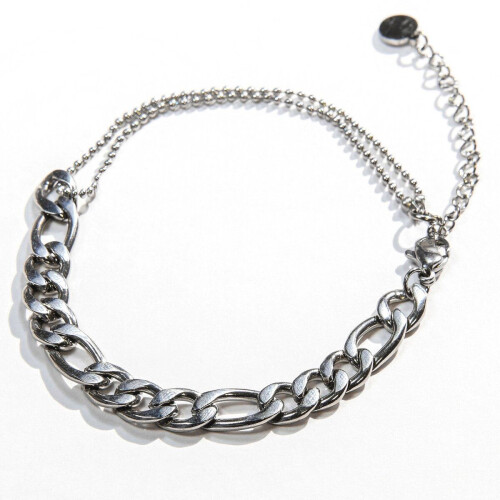 Laura Ferini Dames Armband Prego - Schakelarmband - 18K Wit Verguld - Zilver Tweedehands