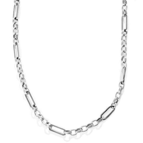 Laura Ferini Valentina - Schakelketting - 18K Wit Verguld - Zilver