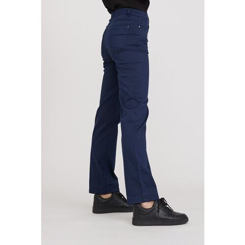 LAURIE dames vegan Broek Amelia Recht Middellang Marine Tweedehands