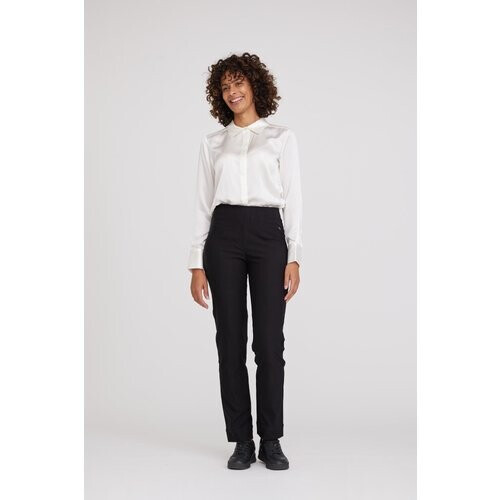 LAURIE dames vegan Broek Betty Regular Ml Zwart Geborsteld Tweedehands